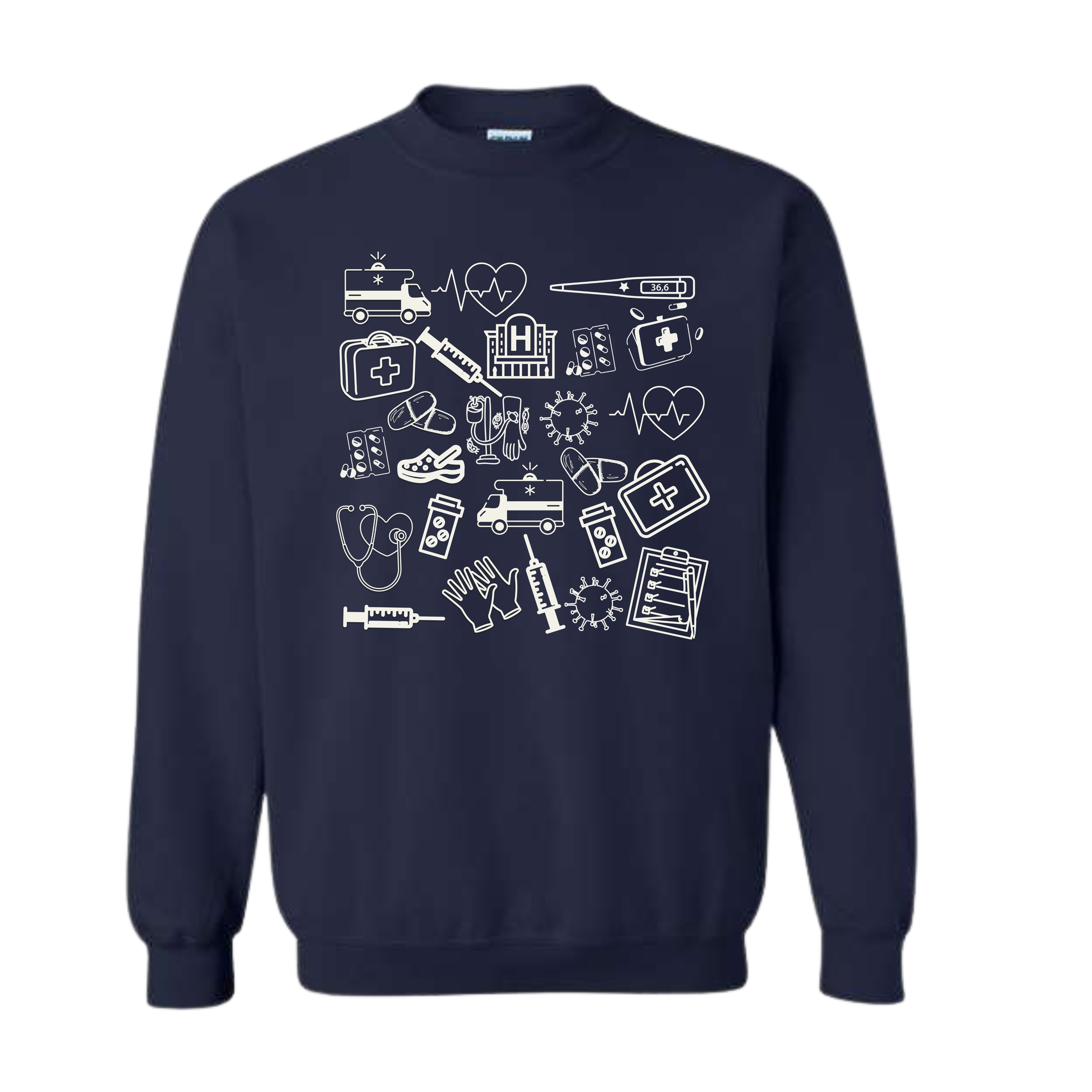 Medical Doodles Crewneck Sweatshirt