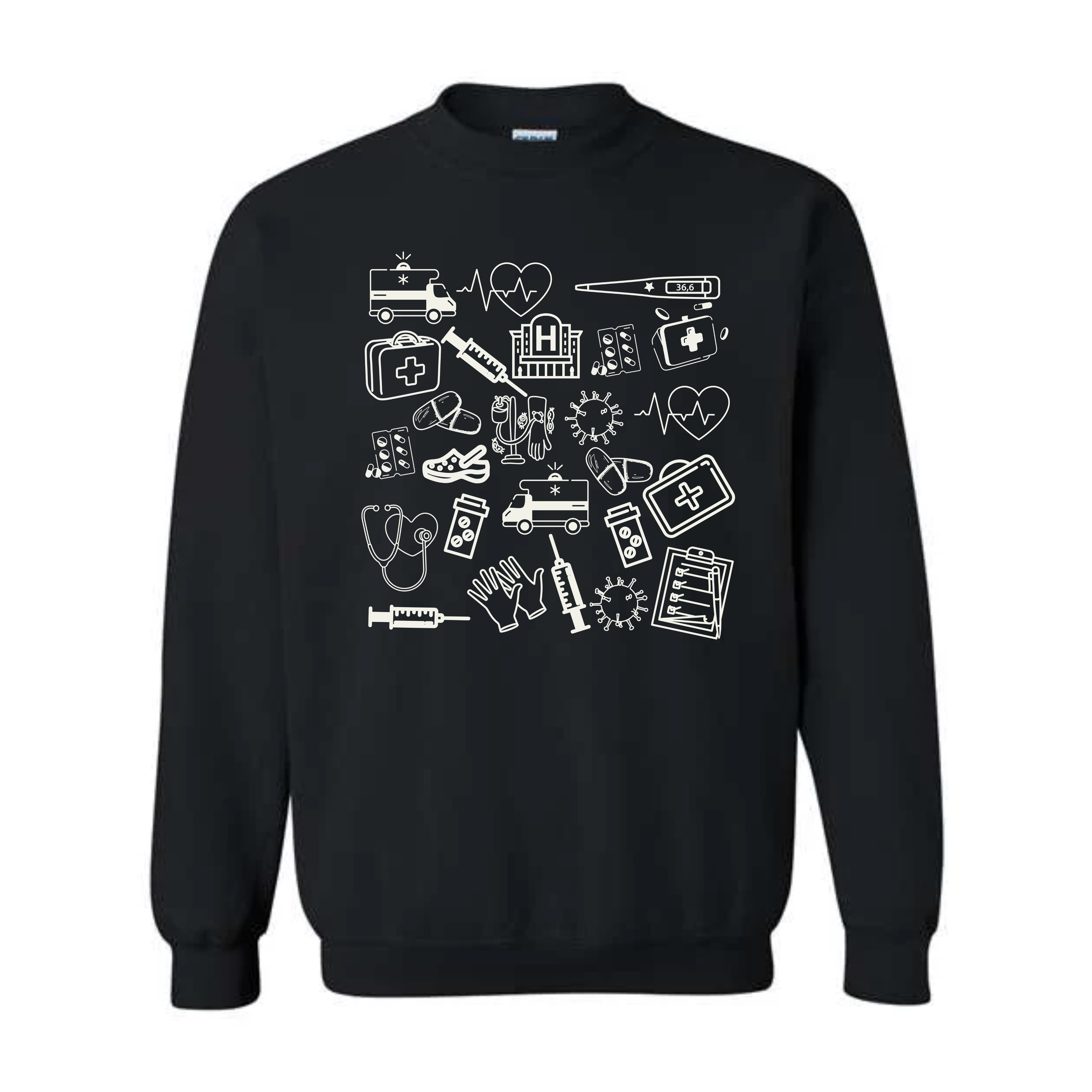 Medical Doodles Crewneck Sweatshirt