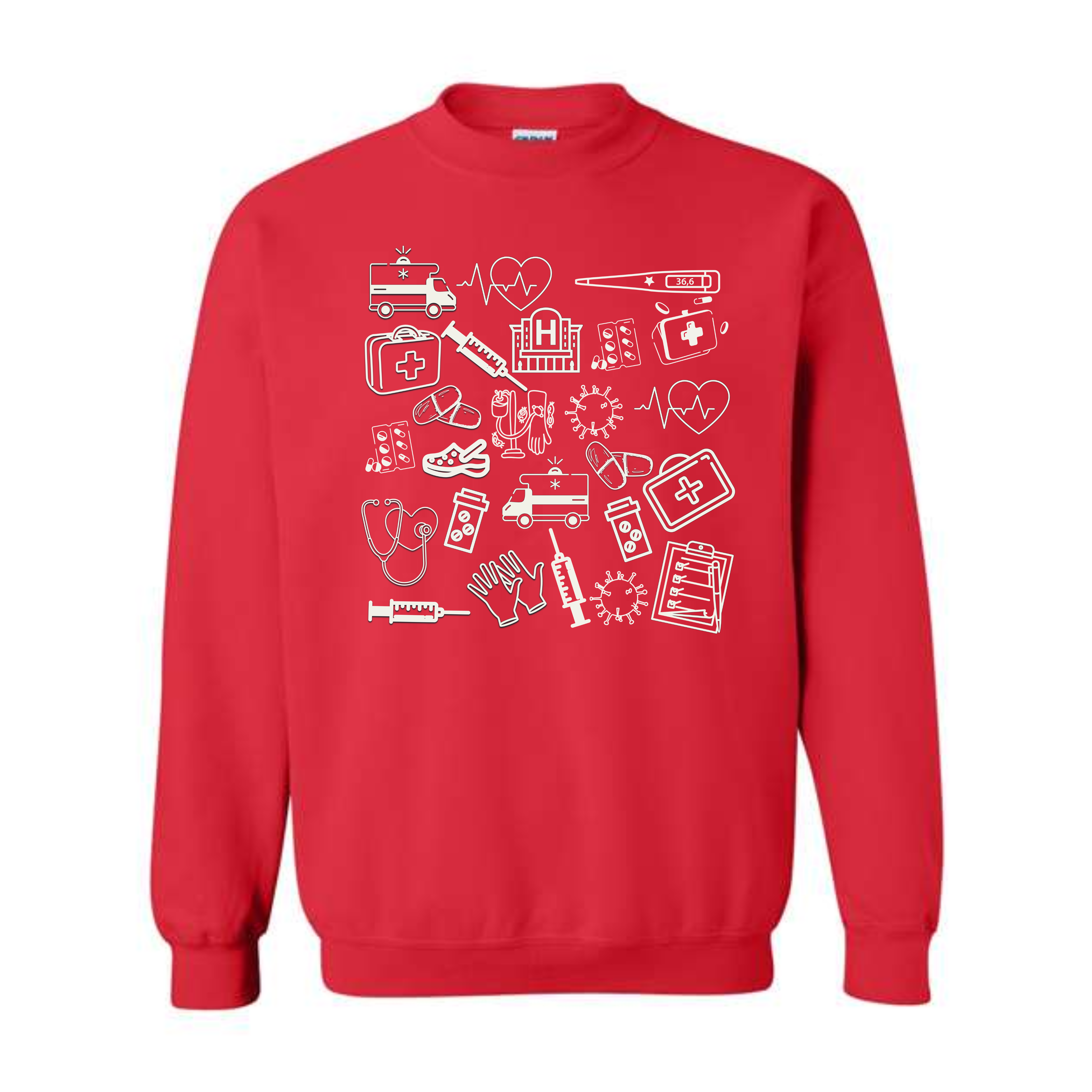 Medical Doodles Crewneck Sweatshirt