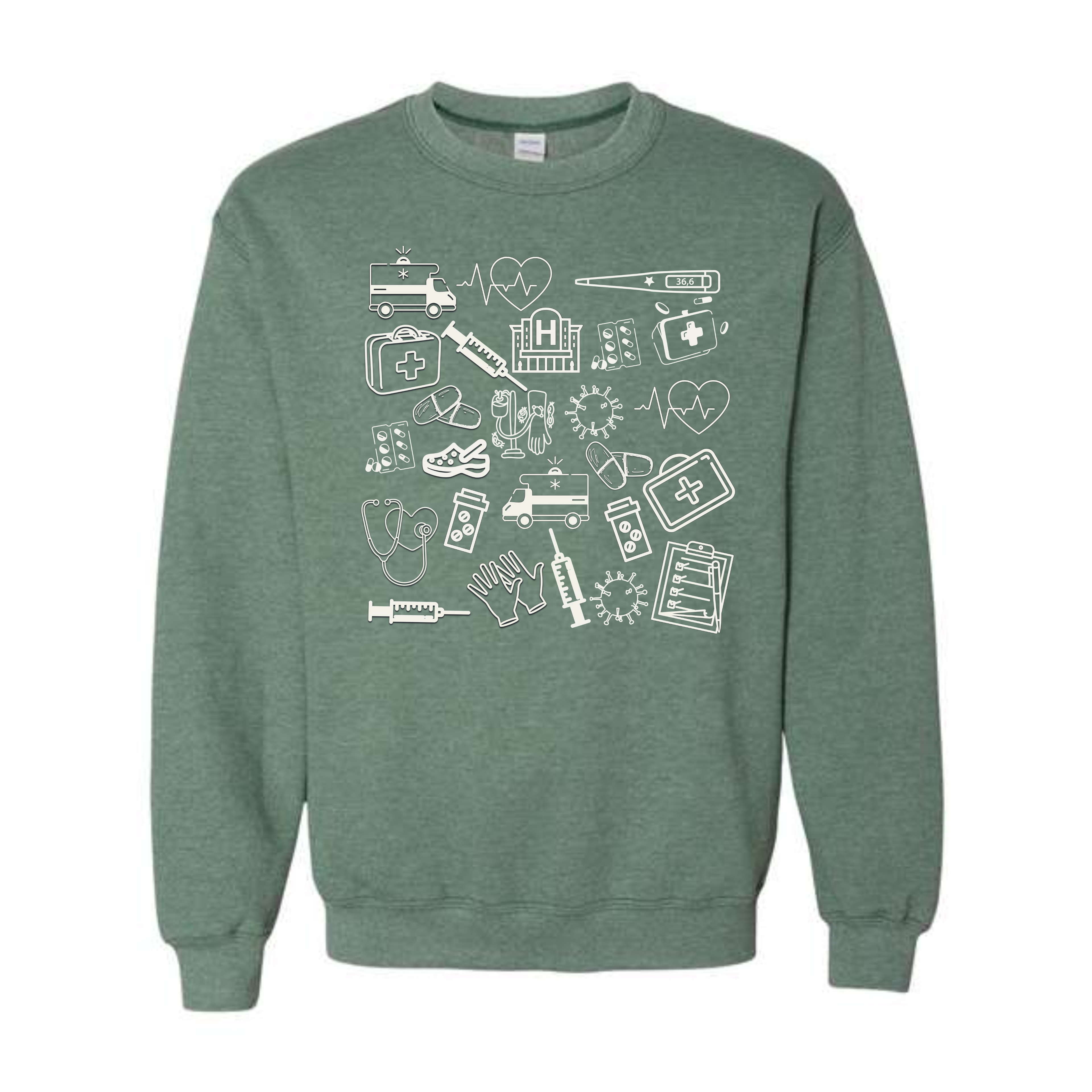 Medical Doodles Crewneck Sweatshirt
